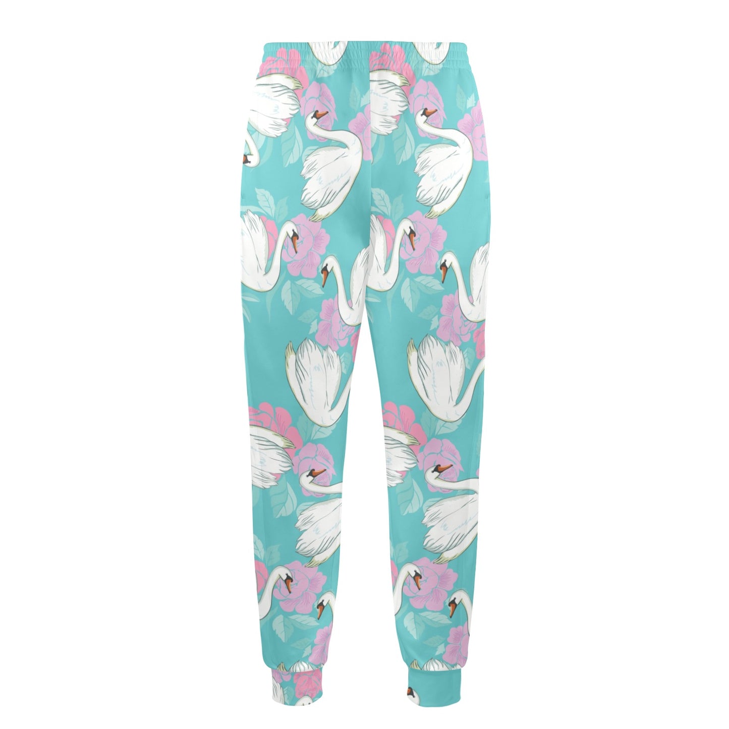 Swan Pattern Print Design 03 Men's Casual Track Pants