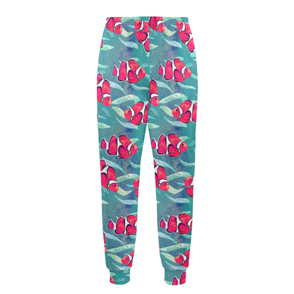 Clownfish Pattern Print Design 02 Men's Casual Track Pants