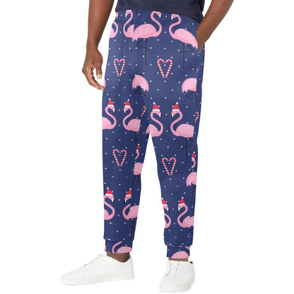 Flamingo Christmas Men's Casual Track Pants