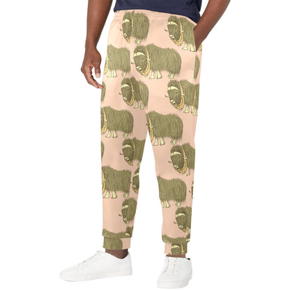 Yak Pattern Print Design 01 Men's Casual Track Pants