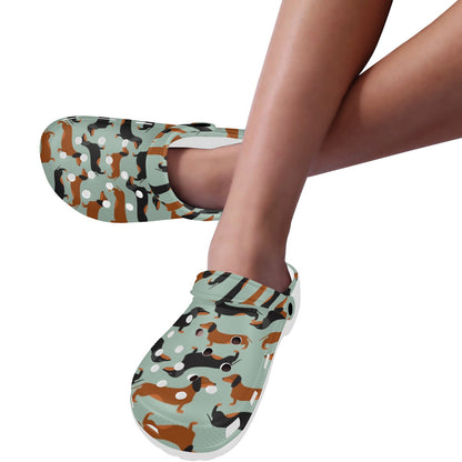 Dachshund Cute Print Pattern Unisex Clogs Shoes