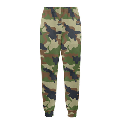 Army Camouflage Pattern Print Design 01 Men's Casual Track Pants