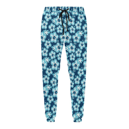 Hibiscus Flower Hawaiian Themed Men's Sweatpants