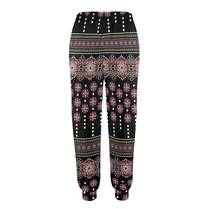 Ethnic Dot Style Print Pattern Women's Casual Track Pants