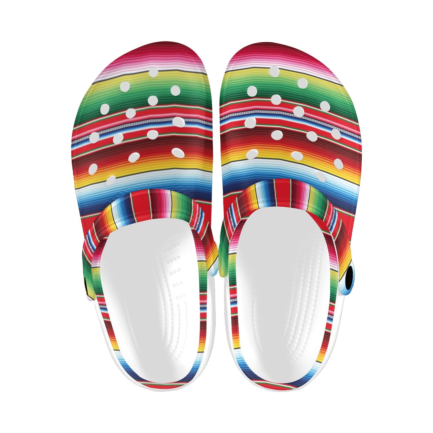 Serape Pattern Unisex Clogs Shoes