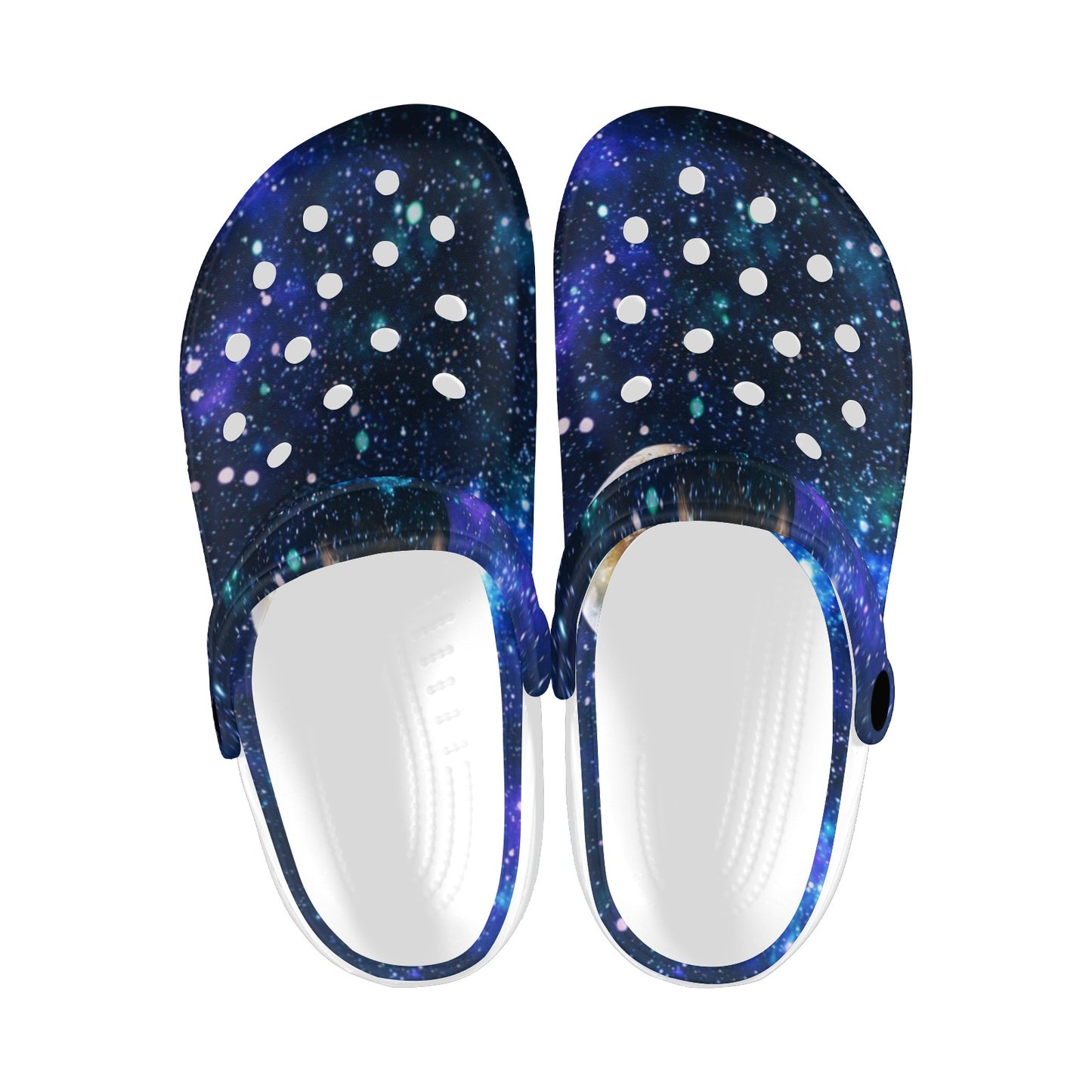 Galaxy Stardust Planet Space Print Unisex Clogs Shoes