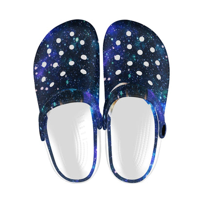 Galaxy Stardust Planet Space Print Unisex Clogs Shoes