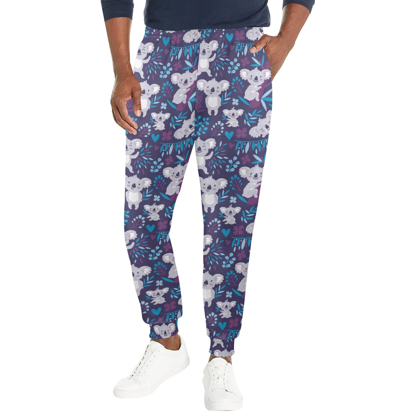 Koala Cute Themed Design Print Men's Casual Track Pants