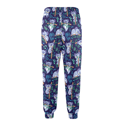 Koala Themed Design Print Men's Casual Track Pants