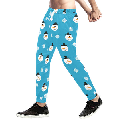 Snowman Print Design LKS303 Men's Sweatpants