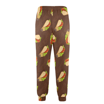 Taco Pattern Print Design TC08 Men's Casual Track Pants