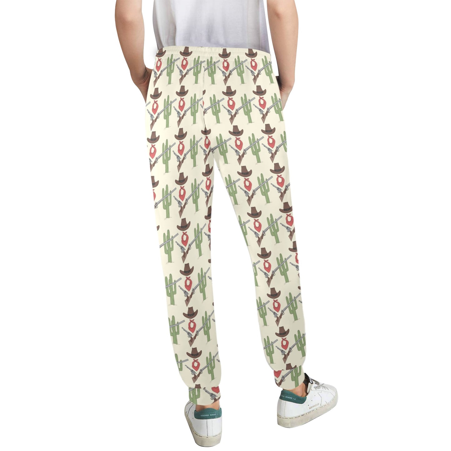 Western Cowboy Print Women's Casual Track Pants