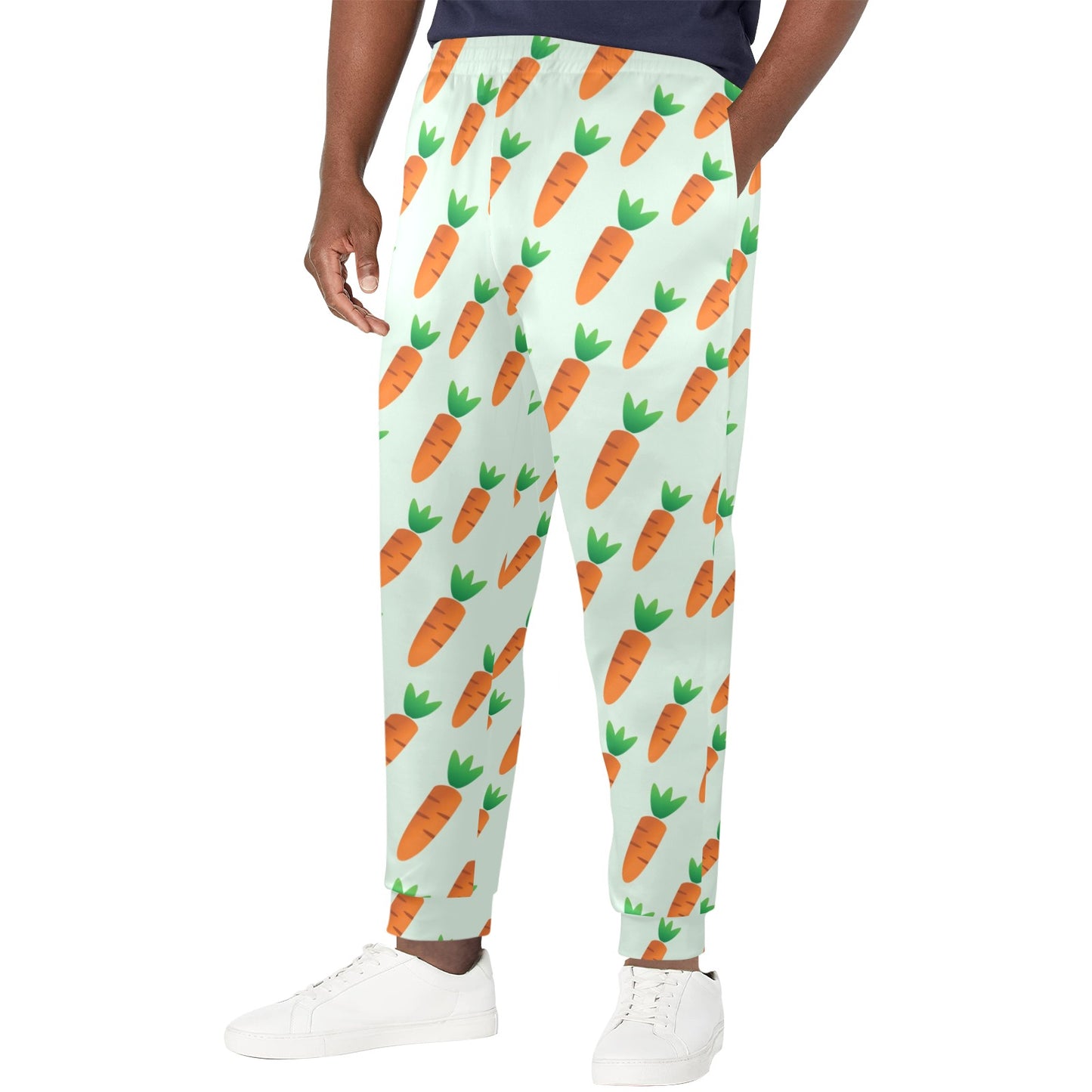 Carrot Pattern Print Design 05 Men's Casual Track Pants