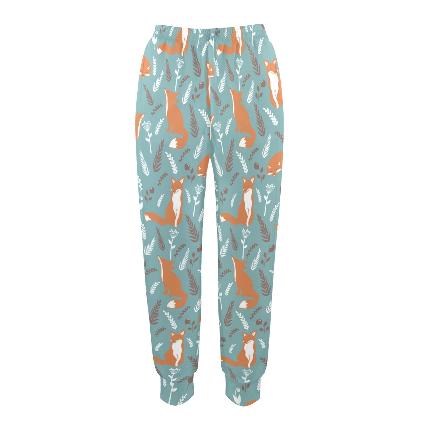 Fox Forest Print Pattern Women's Casual Track Pants