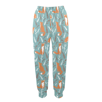 Fox Forest Print Pattern Women's Casual Track Pants