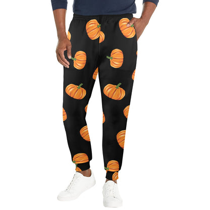 Pumpkin Pattern Print Design A05 Men's Casual Track Pants