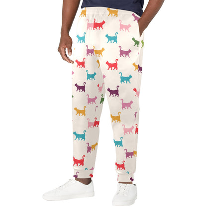 Kitten Design Print Pattern JJ0357 Men's Casual Track Pants