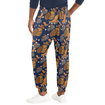 Cowboy Pattern Print Design 03 Men's Casual Track Pants