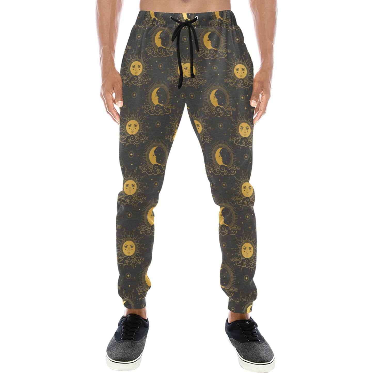 Celestial Moon Sun Pattern Print Design 05 Men's Sweatpants