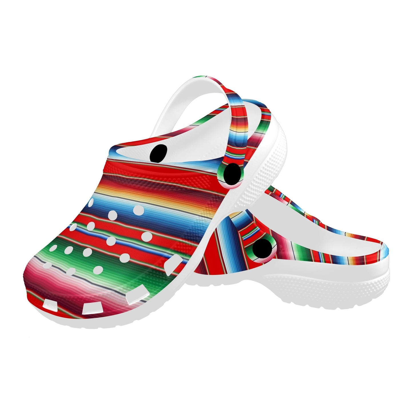 Serape Print Unisex Clogs Shoes