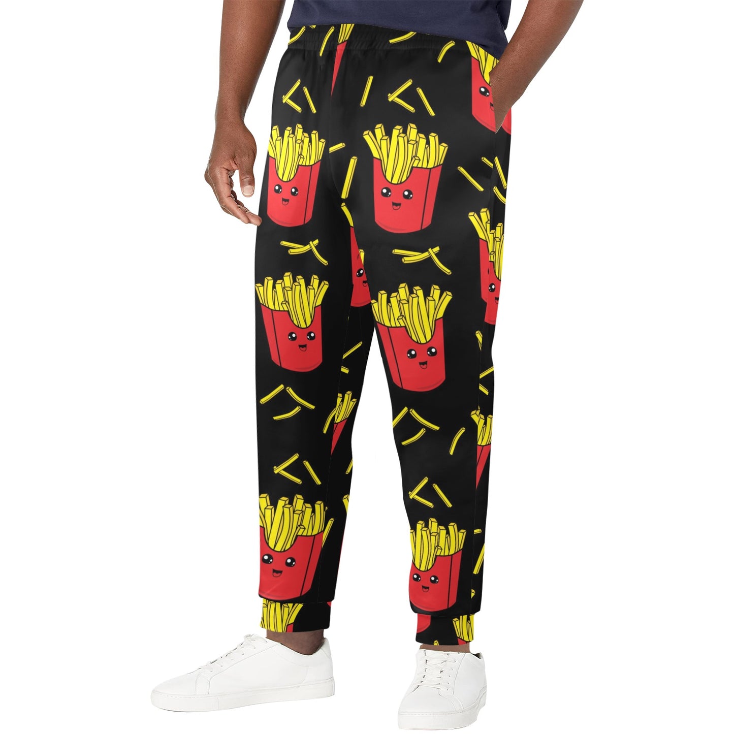 French Fried Pattern Print Design 03 Men's Casual Track Pants