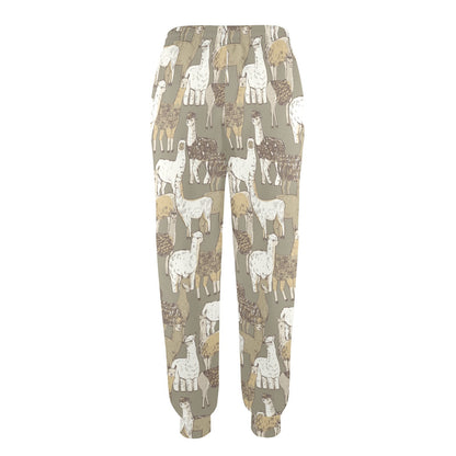 Alpaca Pattern Print Design 01 Women's Casual Track Pants