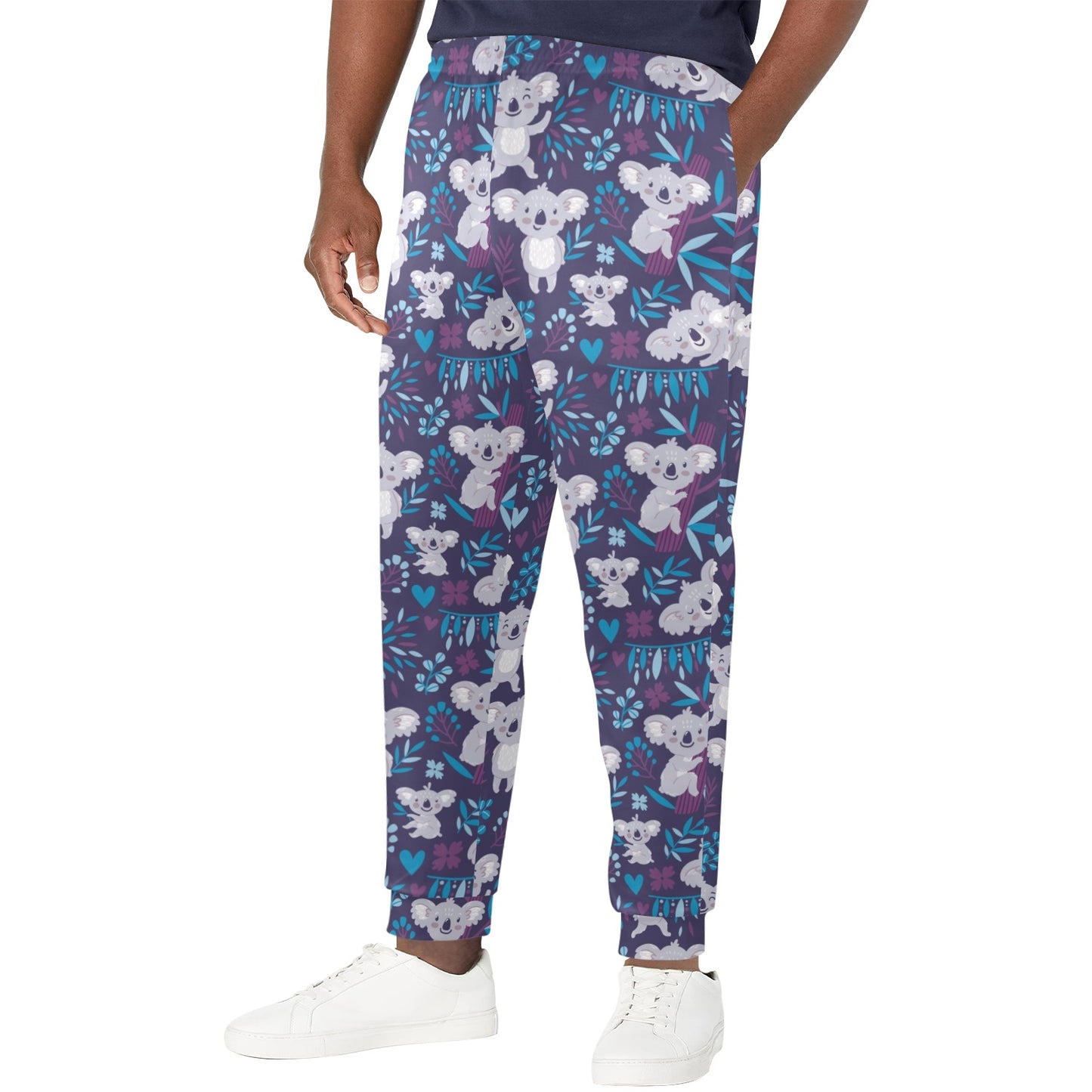 Koala Cute Themed Design Print Men's Casual Track Pants