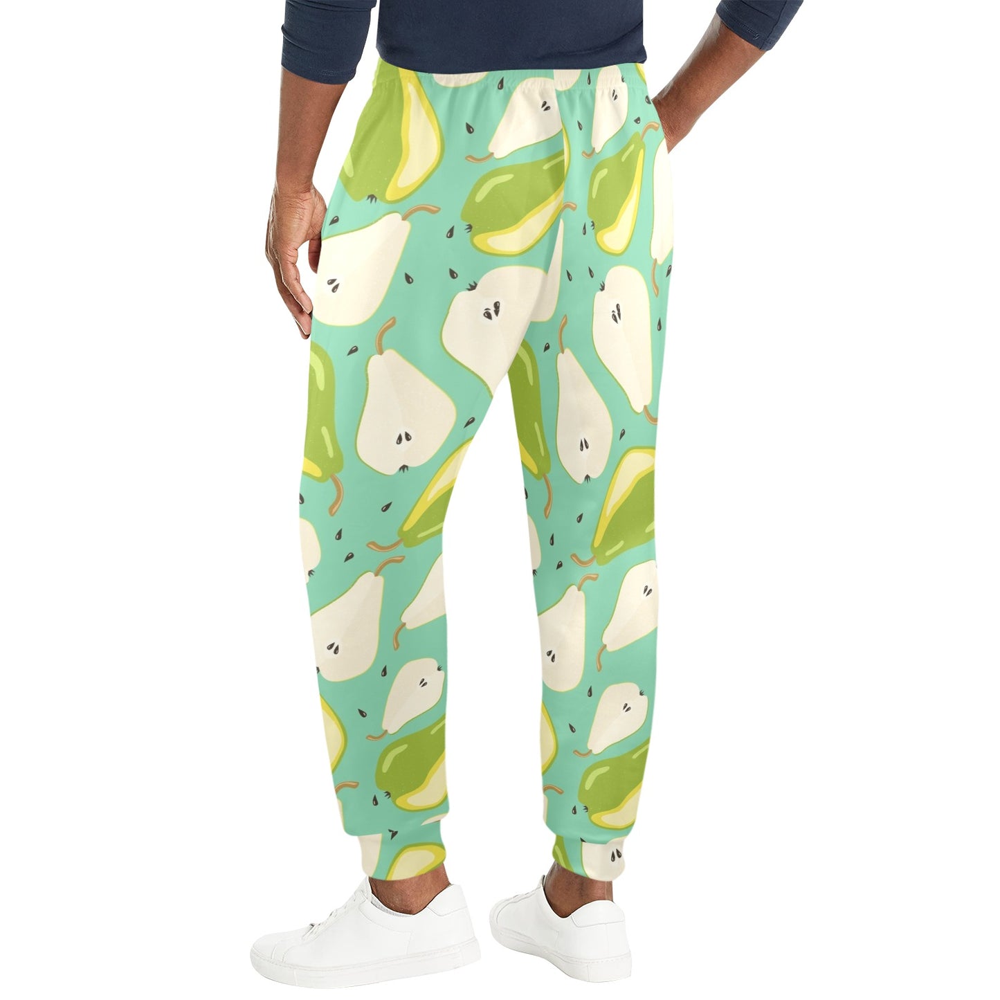 Pear Pattern Print Design PE04 Men's Casual Track Pants