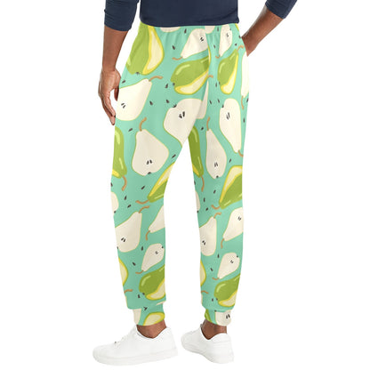 Pear Pattern Print Design PE04 Men's Casual Track Pants
