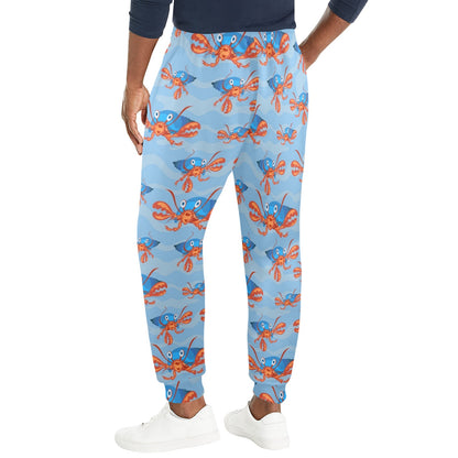 Hermit Crab Design Print Pattern JJ0339 Men's Casual Track Pants