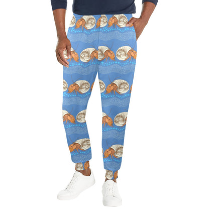 Hermit Crab Design Print Pattern JJ0338 Men's Casual Track Pants