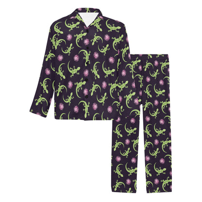 lizard Print Design LKS402 Men's Long Pajama Set