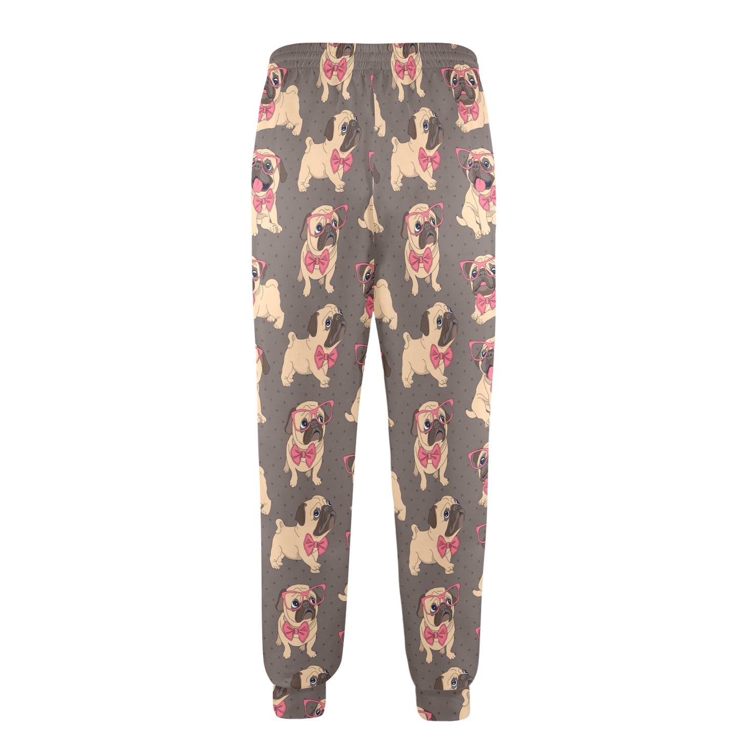 Pug Pattern Print Design A05 Men's Casual Track Pants