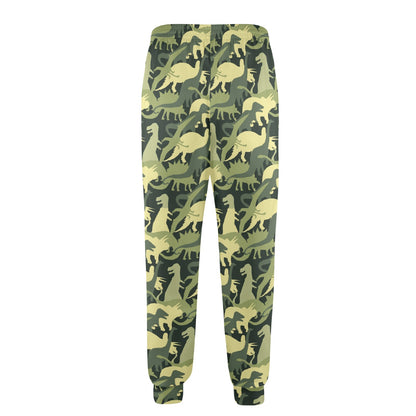 Camouflage Dinosaur Pattern Print Design 03 Men's Casual Track Pants