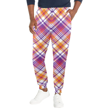 Madras Pattern Print Design 02 Men's Casual Track Pants