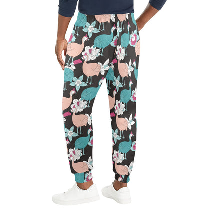 Guinea Fowl Pattern Print Design 03 Men's Casual Track Pants