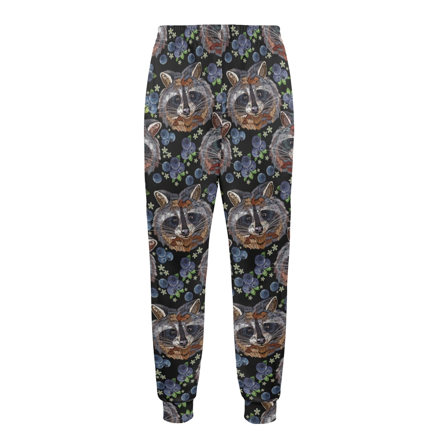Raccoon Pattern Print Design A03 Men's Casual Track Pants
