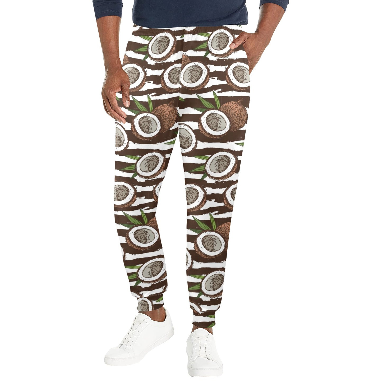 Coconut Pattern Print Design CN04 Men's Casual Track Pants