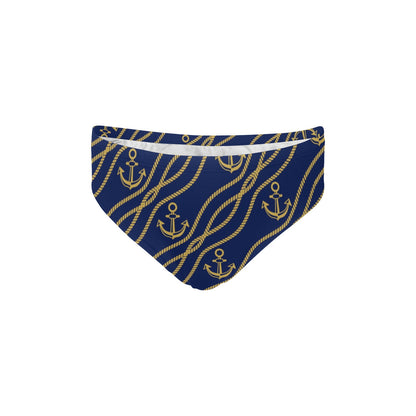 Nautical Anchor Rope Pattern Men's Swimming Briefs