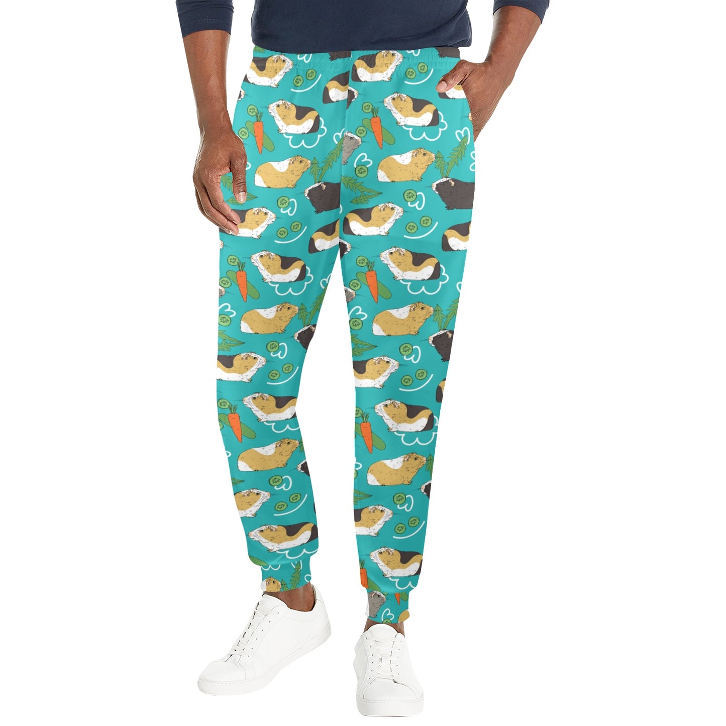 Guinea Pig Print Design LKS402 Men's Casual Track Pants