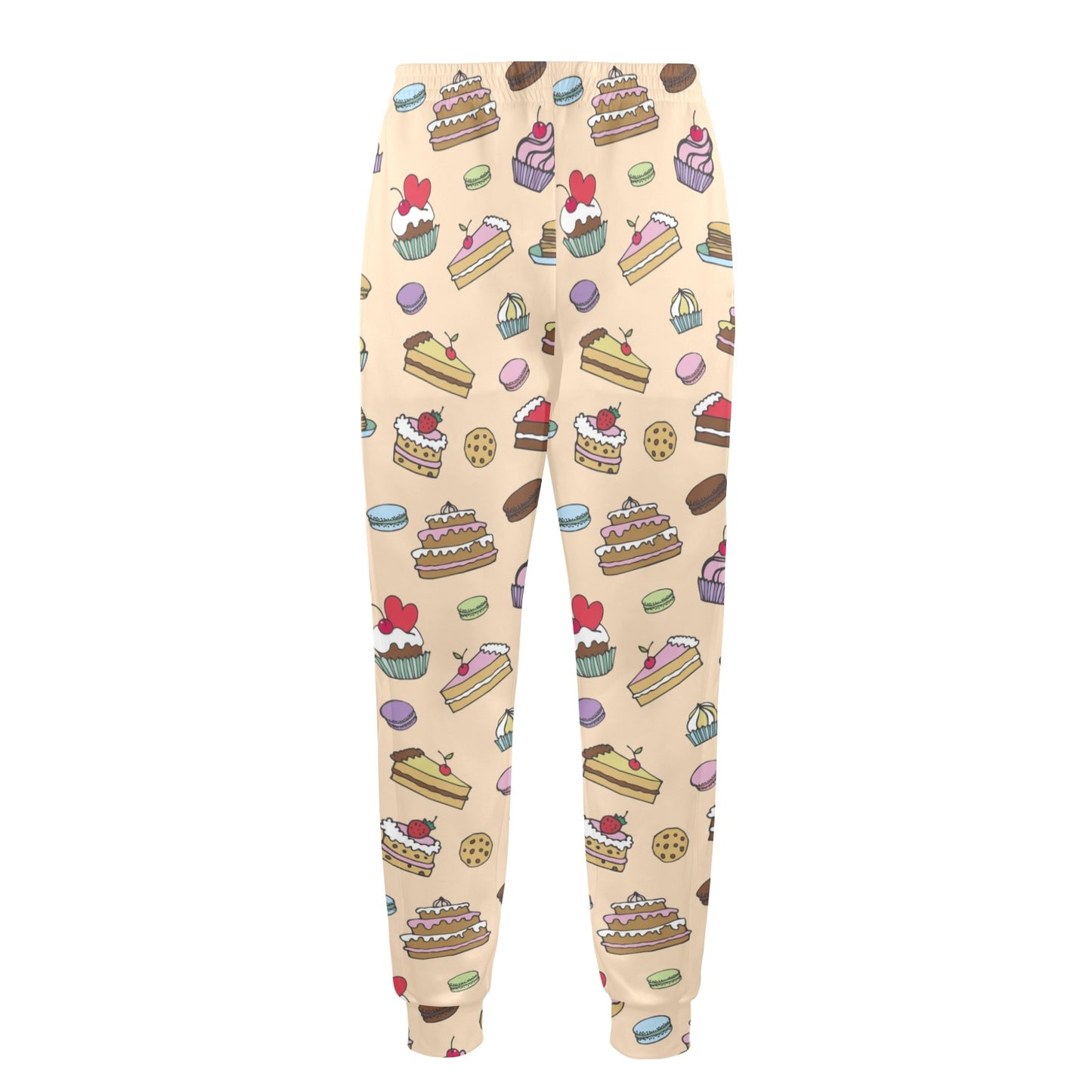 Cake Pattern Print Design 03 Men's Casual Track Pants