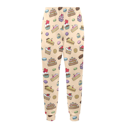 Cake Pattern Print Design 03 Men's Casual Track Pants