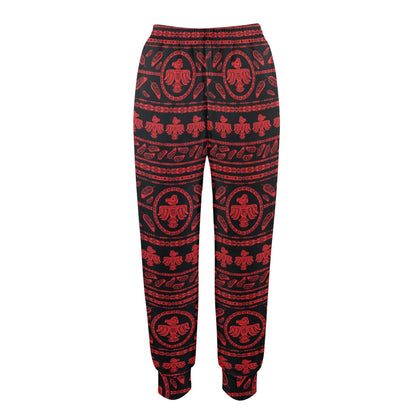 Native American Eagle Themed Print Women's Casual Track Pants