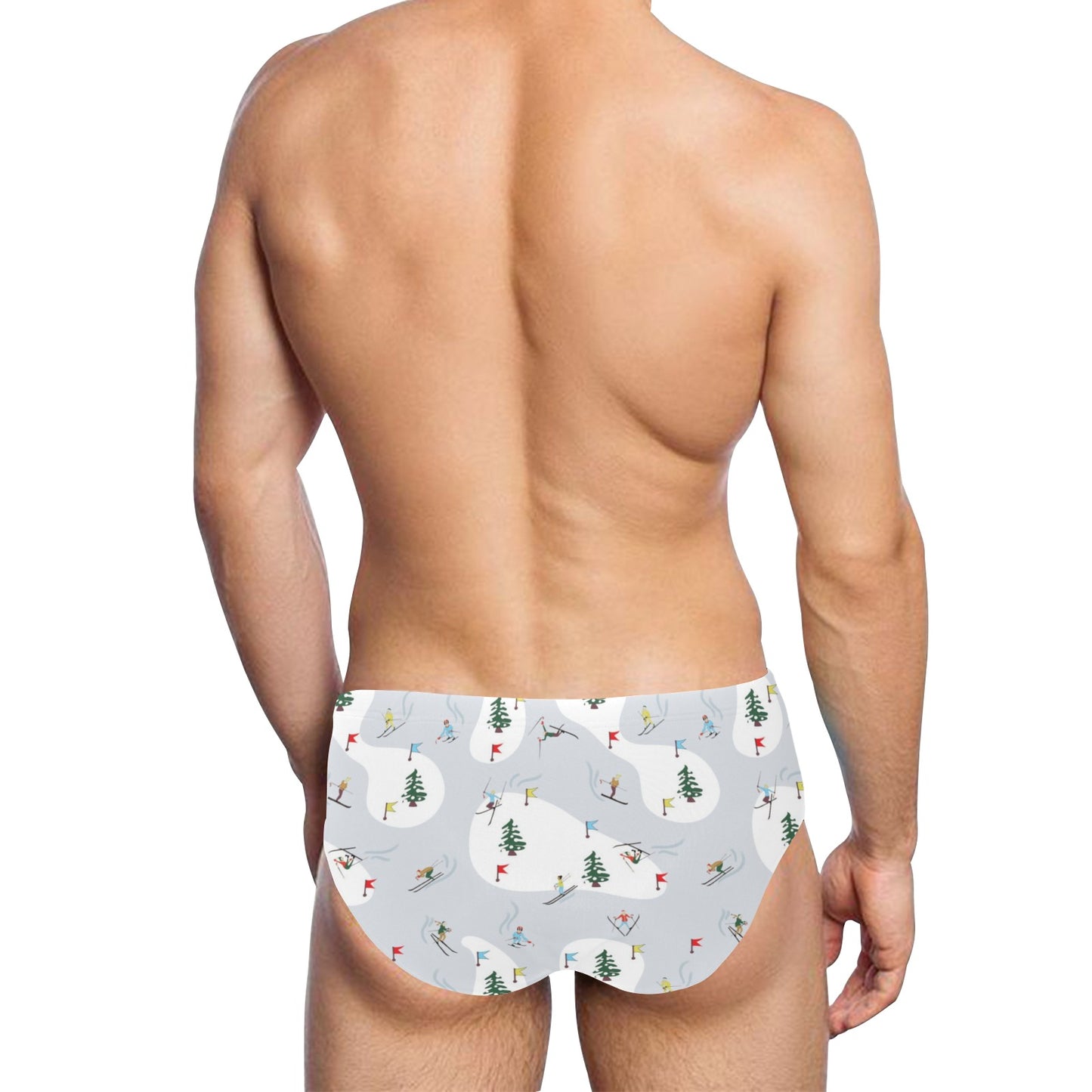 Ski Print Design LKS305 Men's Swimming Briefs