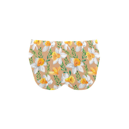 Daffodils Pattern Print Design DF04 Men's Swimming Briefs