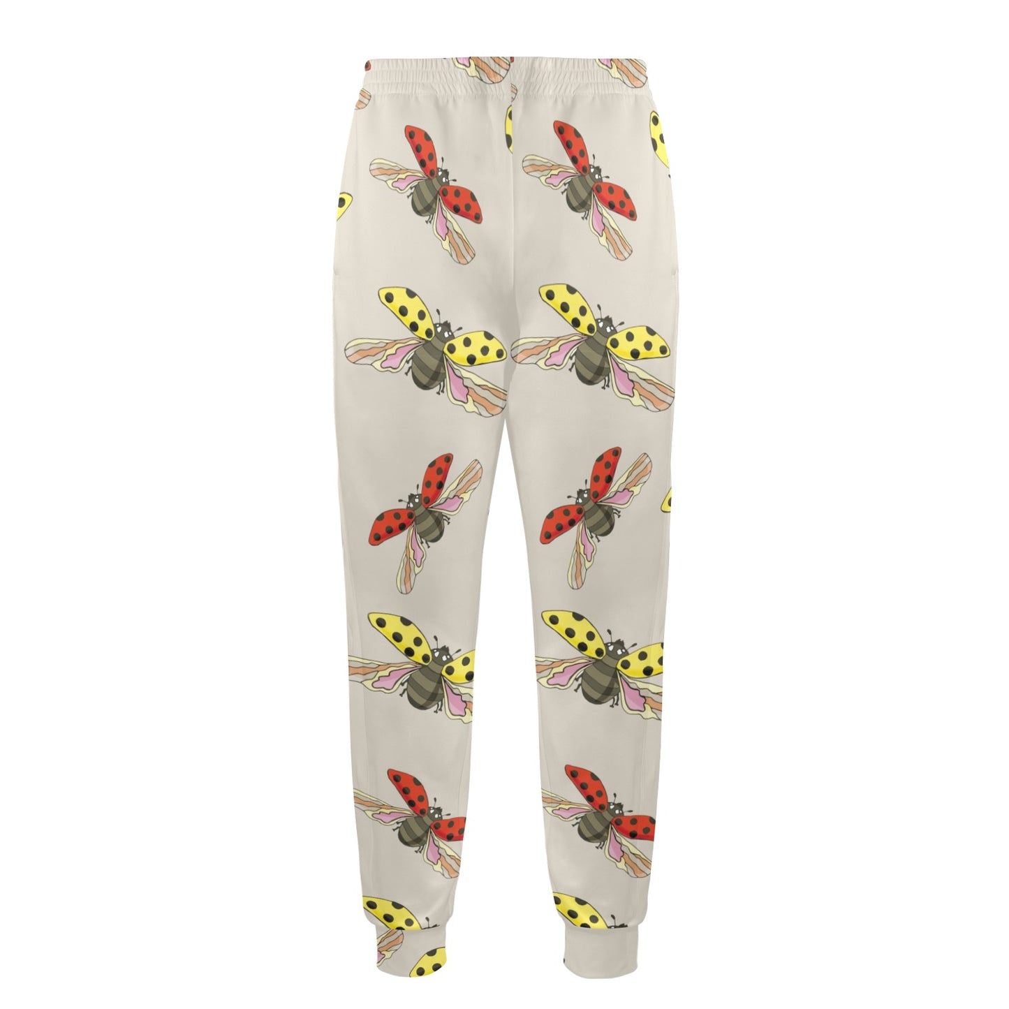 Ladybug Pattern Print Design 04 Men's Casual Track Pants