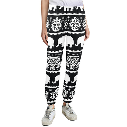 Elephant Pattern Women's Casual Track Pants