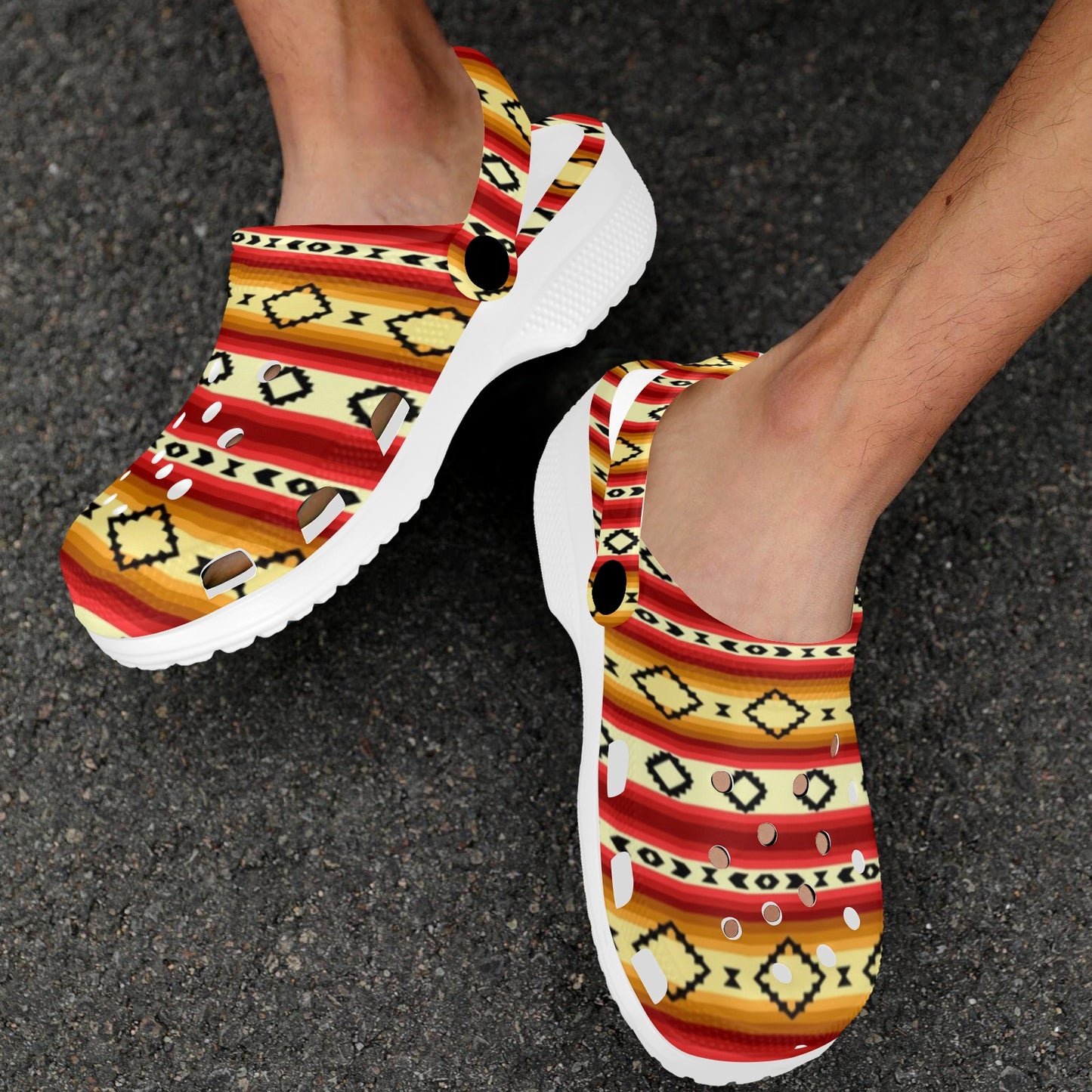 Serape Themed Unisex Clogs Shoes