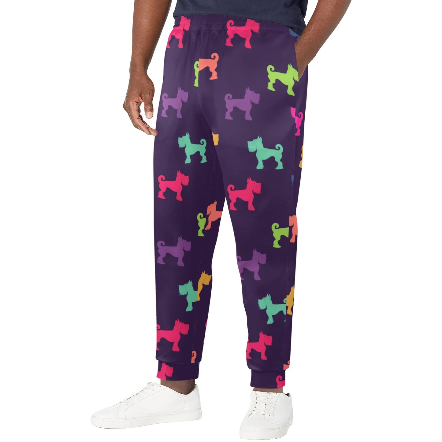 Schnauzers Pattern Print Design A05 Men's Casual Track Pants