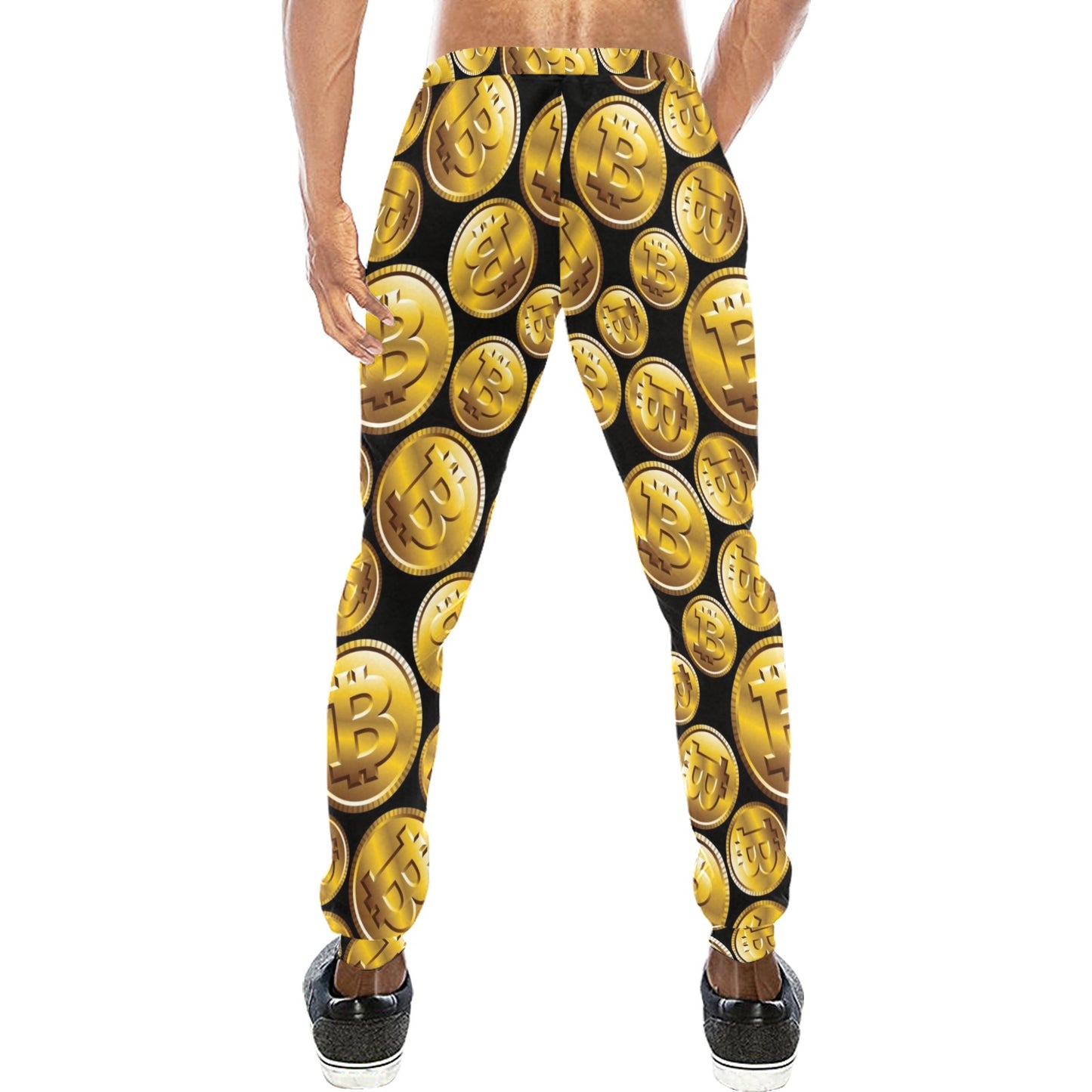Bitcoin Pattern Print Design DO05 Men's Sweatpants
